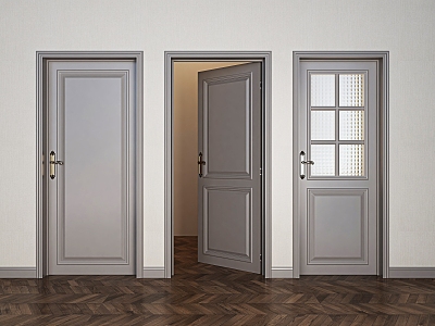 Room Door Toilet Door 3d model