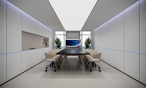 Modern Conference Room 3d model