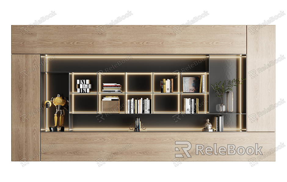 Modern bookcase model