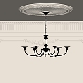 Vintage chandelier 3d model