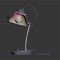 Commercial Equipment Pink Baby Themed Decorative Table Lamp With Blue Base And Cartoon Design