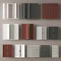 Various Colored Window Blinds In Different Styles For Home Interior Design