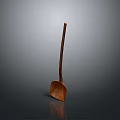 Durable Handmade Wooden Shovel With Long Handle For Household Kitchen Use