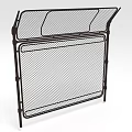Heavy Duty Metal Mesh Fence Barrier With Adjustable Top Panels For Outdoor Security Use