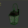 Vintage Metal Decorative Lantern With Glass Panels And Top Hook Design
