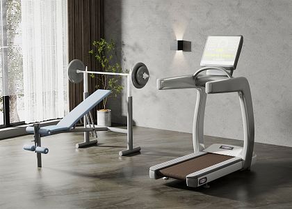 Modern Fitness Equipment 3d model