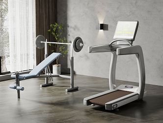 Modern Fitness Equipment 3d model