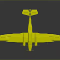 Military Aircraft Weapon With Gray Body Twin Engines And White Yellow Wings Featuring Black Insignia