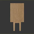 Wooden Storage Cabinet With Woven Texture Black Cushion And Slim Legs