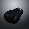 Black Leather Boxing Gloves Ideal For Training And Sports Activities
