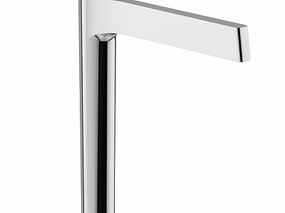 Modern Chrome Faucet with Sleek Design for Bathroom Sink Contemporary Style 3d model