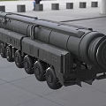 Military Functional Vehicle With Multi Wheel For Heavy Duty Missile Transport