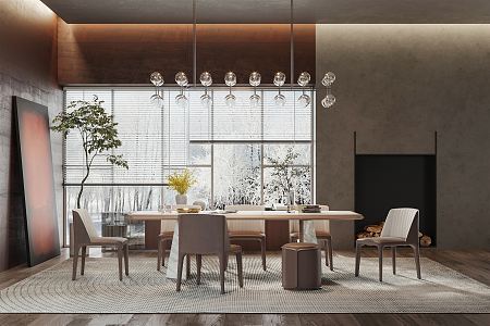 Modern Giorgetti Restaurant 3d model