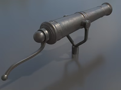 Ancient Medieval Cannon Weapon With Metal Barrel And Vintage Artillery Design 3d model Ancient Medieval Cannon Weapon With Metal Barrel And Vintage Artillery Design 3d model