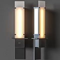 Modern Wall Sconces With Metal Frame And Glass Shade For Indoor Lighting Decor