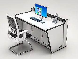 Control Room Control Table 3d model