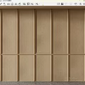 Modern Light Brown Wooden Wall Paneling With Sleek Surface And Panel Design 3d model