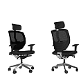 Modern Ergonomic Office Chair With Mesh Backrest Adjustable Headrest And Wheels 3d model