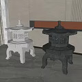Courtyard street lamp 3d model