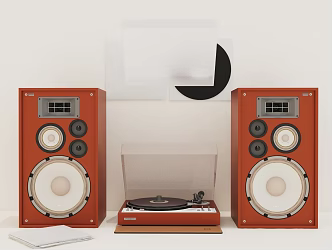 vinyl record player 3d model