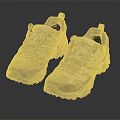 Gray And White Hiking Shoes With Breathable Mesh Upper And Non Slip Rubber Sole