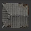 Traditional Architectural Roof With Tiled Surface And Ornate Eave Details
