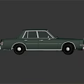 Green Classic Sedan With Sleek Body Chrome Accents And Black Wheels