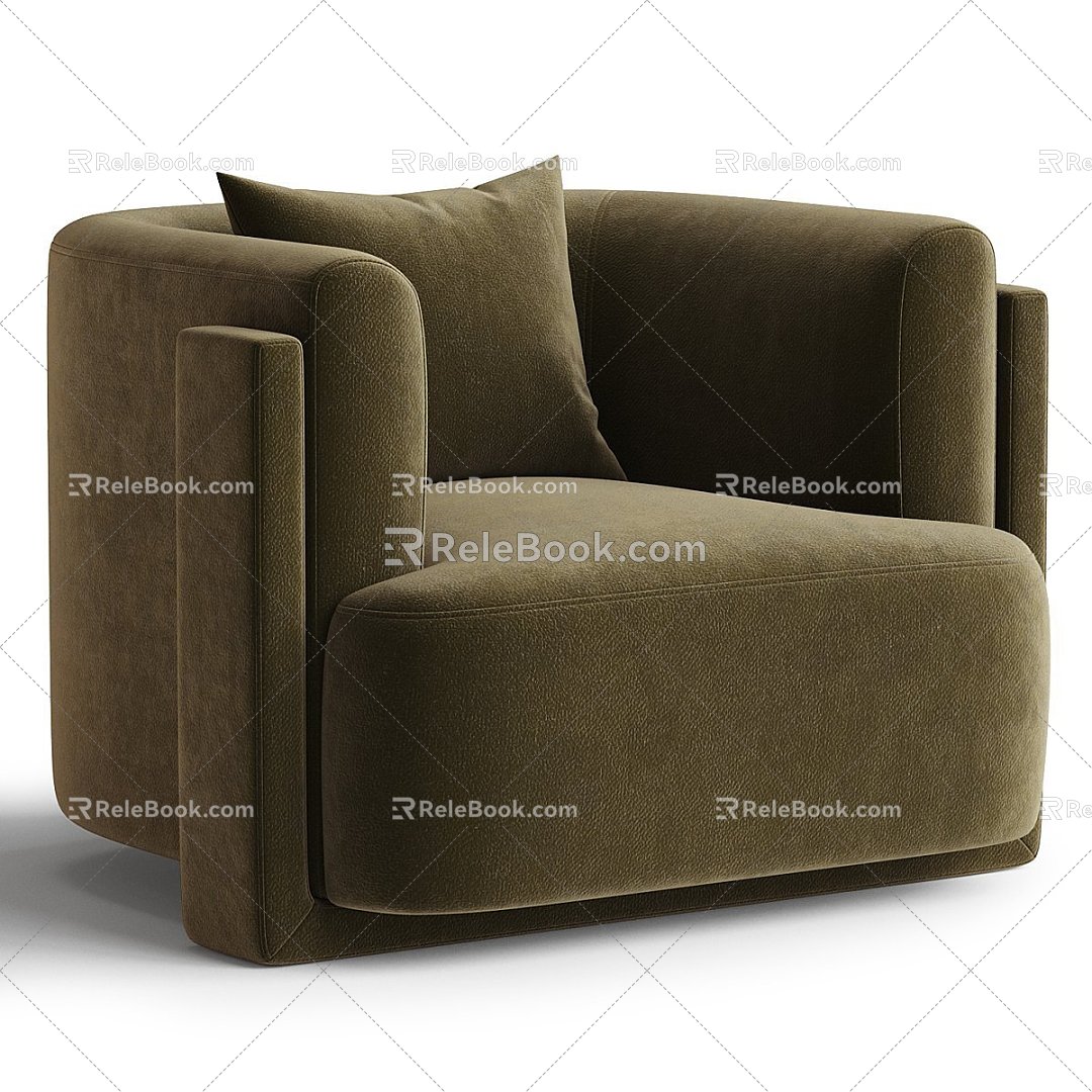 Modern Lounge Chair Armchair Hartley Chair 3d model