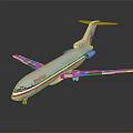 American Airlines Airplane Model With Silver Body Red Details Modern Design And Reflection
