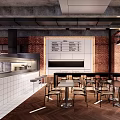 SU model of grid bar 3d model