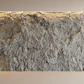 Rough Textured Stone Background Wall With Warm Lighting In Modern Interior Design