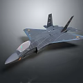 Modern Stealth Fighter Jet Model With Sleek Aerodynamic Design And Dark Finish