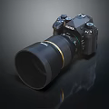 PENTAX Digital Camera With Large Professional Lens And Black Body Design For Photography