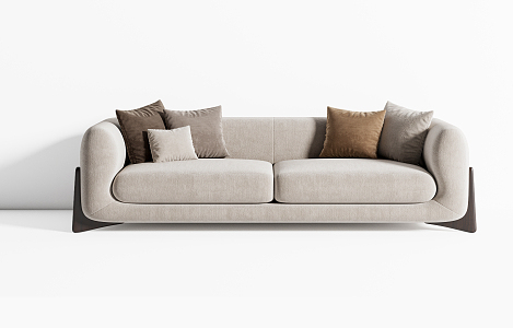 Modern double sofa 3d model