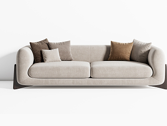 Modern double sofa 3d model