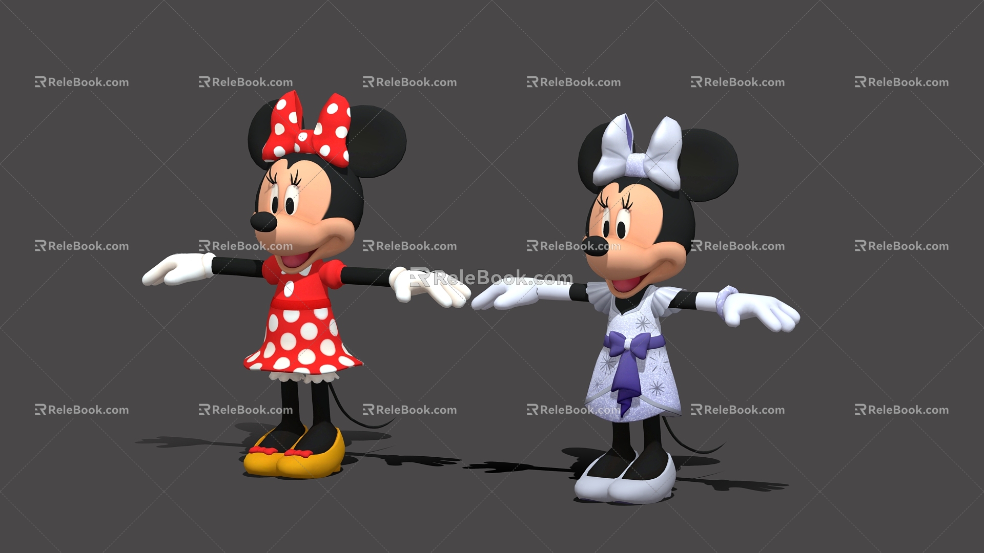 Mickey Mouse Minnie Disney Cartoon Characters Cartoon Mouse Mouse Anime Characters Anime Characters 3d model