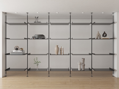 And simple bookshelf storage shelf top and simple bookshelf fixed bookshelf book decorations combination 3d model