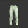 White Casual Long Pants With Classic Waistband And Side Pockets Design