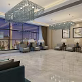 Schematic diagram of reception room 3d model