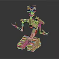 Modern Robot Number Robot Toy 3d model