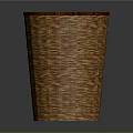 Woven Animal Shaped Brown Trash Bin With Classic Design For Home Use