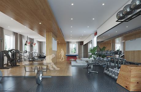 Modern Gym 3d model