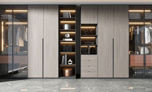 Modern wardrobe 3d model