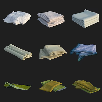 Paz towel combination 3d model
