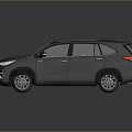 Black Toyota SUV With Red Interior Panoramic Sunroof Silver Wheels And Modern Design
