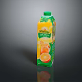 Whirlpool 100 Percent Pure Orange Juice Carton with Green and Orange Packaging