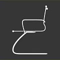 Modern Black Chair With Silver Metal Armrests And Sleek Contemporary Frame Design