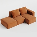 Nordic Simple Multiplayer Sofa 3d model