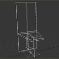 Modern Single Chair with White Finish and Minimalist Sleek Design Structure