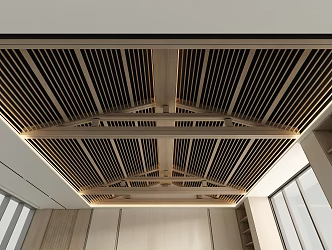 sloping roof ceiling 3d model